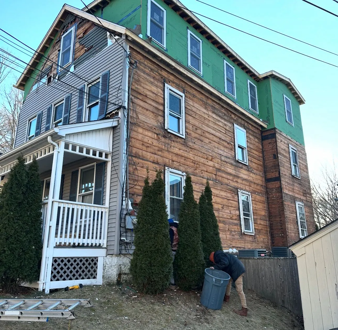 Home exterior before the renovation began