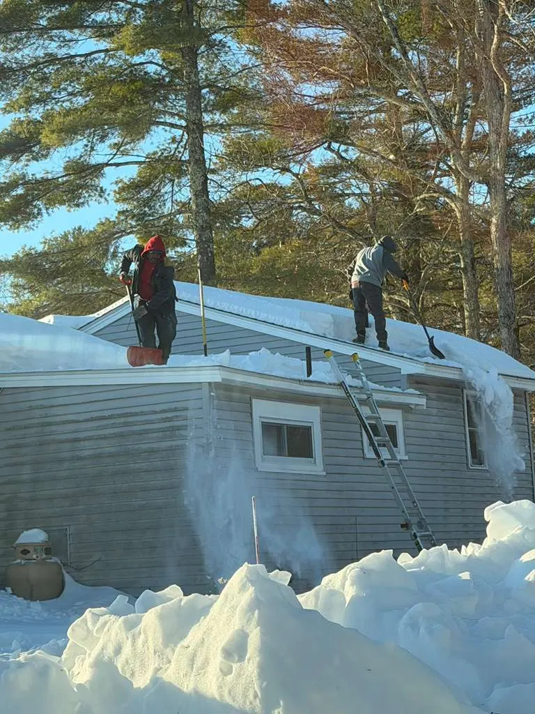 Exterior demolition and prep work on a Massachusetts home