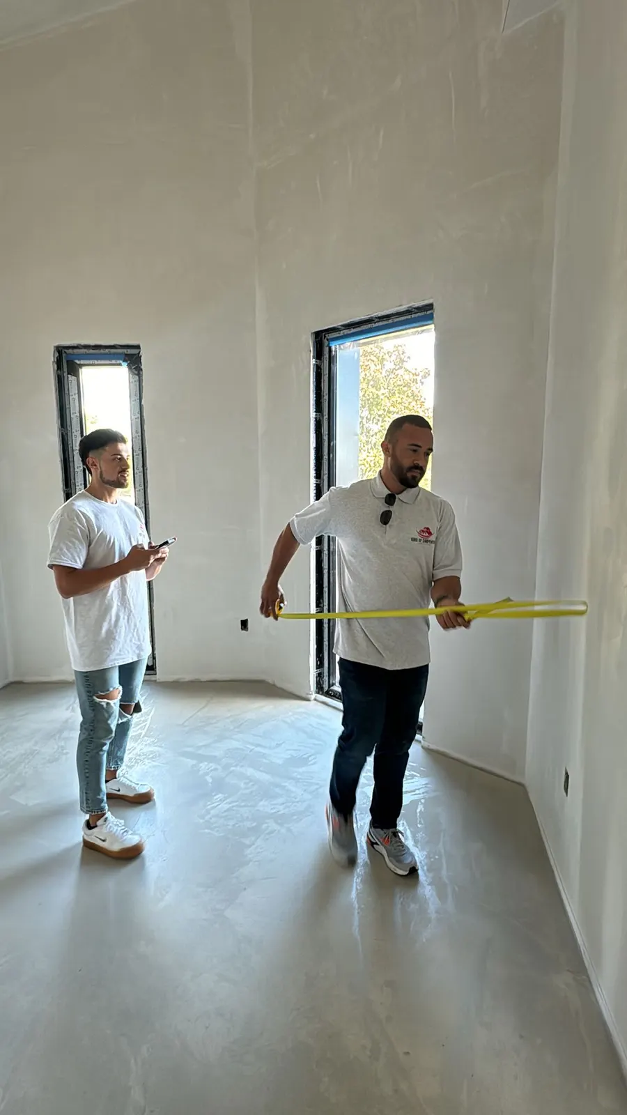 Interior finish walkthrough of a completed remodel