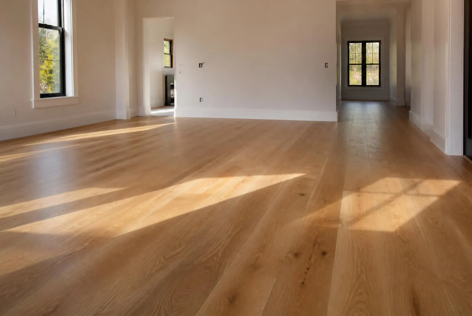Hardwood flooring installation in a Massachusetts home